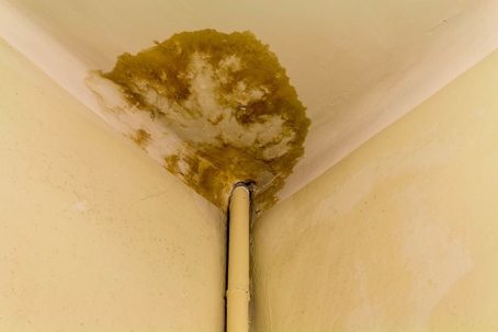 water heater leak in ceiling